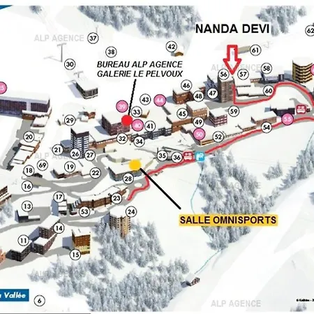 Appartement Résidence Le Nanda Devi - 2 Pièces 6 Pers - Le Nanda Devi - Plagne Centre Mae-8954